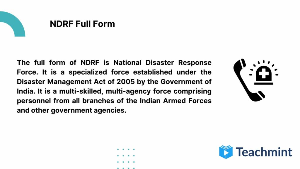 NDRF Full Form