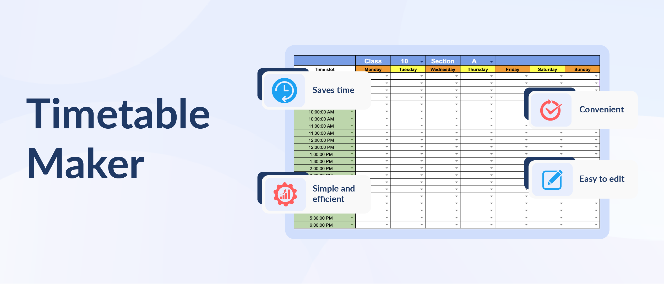 Timetable Maker | OnlineTimetable Creator| Teachmint