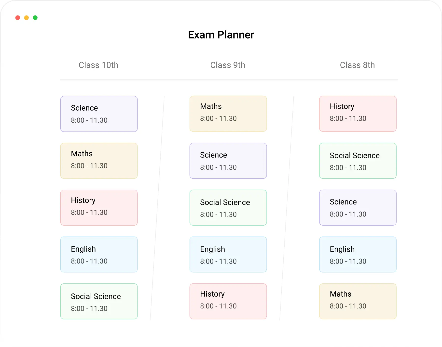 Exam Planner Banner | Teachmint